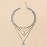 Four Layered Pendant Necklace