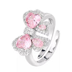 Zircon Bow Bypass Ring