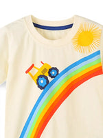 Kids' Tractor Rainbow Tee and Shorts Set
