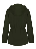 Zip Up Waterproof Hooded Outerwear
