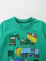 Children's Vehicle Graphic Short Sleeve T-Shirt