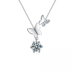 1 Carat Moissanite 925 Sterling Silver Pendant Necklace