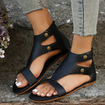 Open Toe Cutout Sandals