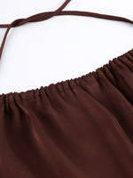 Backless Halter Neck Maxi Dress