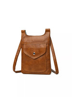 Adjustable Strap Leather Crossbody Bag