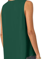 Full Size V-Neck Sleeveless Tank Top Plus Size