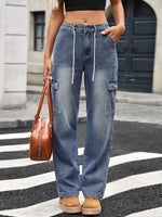 Wide Leg Cargo Jeans