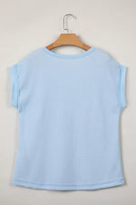 Waffle Knit Pocket T-Shirt