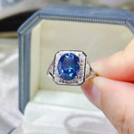 3 Carat Moissanite Square Ring