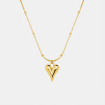 Titanium Steel Heart Pendant Necklace