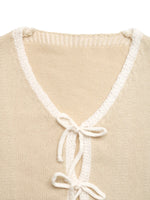 Tie-Front Long Sleeve Cardigan
