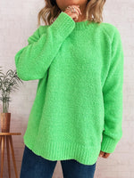 Round Neck Raglan Sleeve Sweater