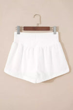 High Waist Ribbed Waistband Shorts
