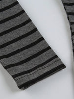 Striped Boat Neck Long Sleeve T-Shirt