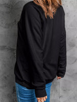Howdy Christmas Ribbon Bow Knot Western Boots Graphic Sweatshirt