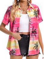 Plant Print Short Sleeve Shirt