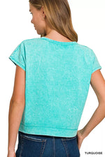 Zenana Premium Cotton Washed Sleeveless Top & Shorts Set