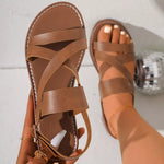 Open Toe Flats Sandals