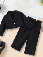 Children's Cami & One Button Blazer & Pants Set