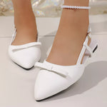 Point Toe Slingback Sandals