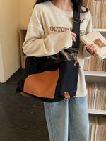 Contrast Color Crossbody Bag