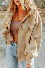 Casual Zip Up Jacket with Pockets