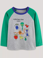 Children's "Extraterrestrial Beings" Graphic Long Sleeve T-Shirt