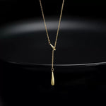 925 Sterling Silver Y-Shaped Pendant Necklace