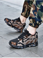 Camouflage Mesh Athletic Sneakers