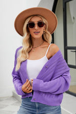 V-Neck Button Down Cardigan