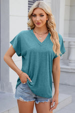 V-Neck Short Sleeve T-Shirt