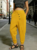 Plus Size Casual Elastic Waist Harem Pants
