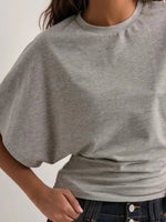 Batwing Sleeve Fitted Waist T-Shirt