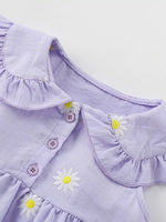 Children's Daisy Peter Pan Collar Sleeveless Dress