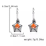 Halloween Spider Web Earrings