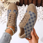 Round Toe Lace Up Sneakers