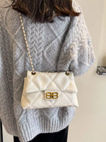 Quilted Flap Chain Crossbody Bag
