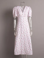 Floral Print Short Sleeve Dress