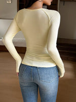 Lace Trim Long Sleeve T-Shirt