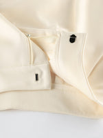 One Button Blazer & Wide Leg Pants Set