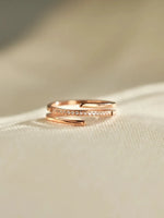 925 Sterling Silver Inlaid Zircon Ring