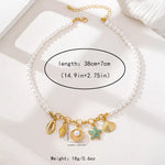 Ocean Series Charm Pearl Necklace