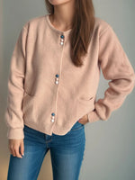 Button Down Long Sleeve Cardigan with Pockets