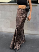 Leopard Print Maxi Skirt