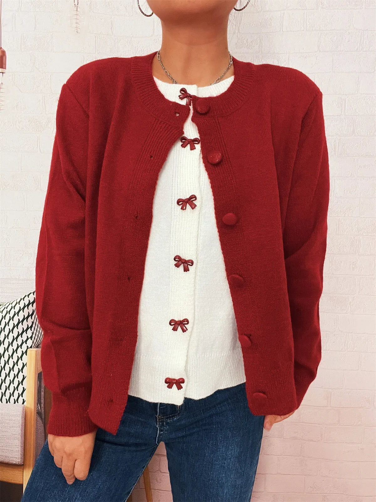 Button-Up Long Sleeve Cardigan