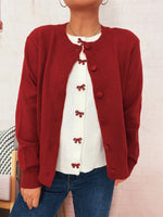 Button-Up Long Sleeve Cardigan