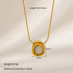 Natural Stone Pendant Necklace