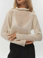 Mock Neck Long Sleeve Sweater