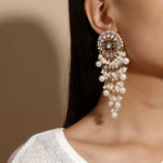 Pearl Fringe Dangle Earrings
