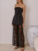 Tube Top and Lace Pants Set